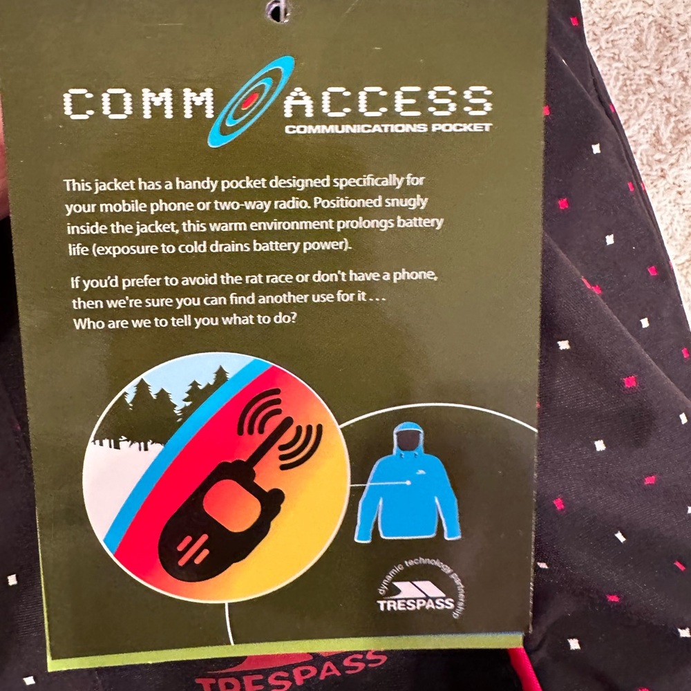 NWOT Trespass Technical Performance TP75 Jacket - Picture 13 of 16